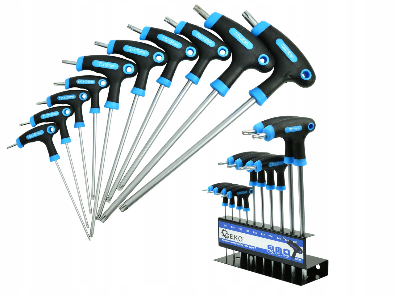 Набір викруток Torx Т-подібного типу Т9-Т50 10 шт GEKO G30591