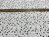 Тканина супер софт, "орео" на білому фоні. №1940, фото 5