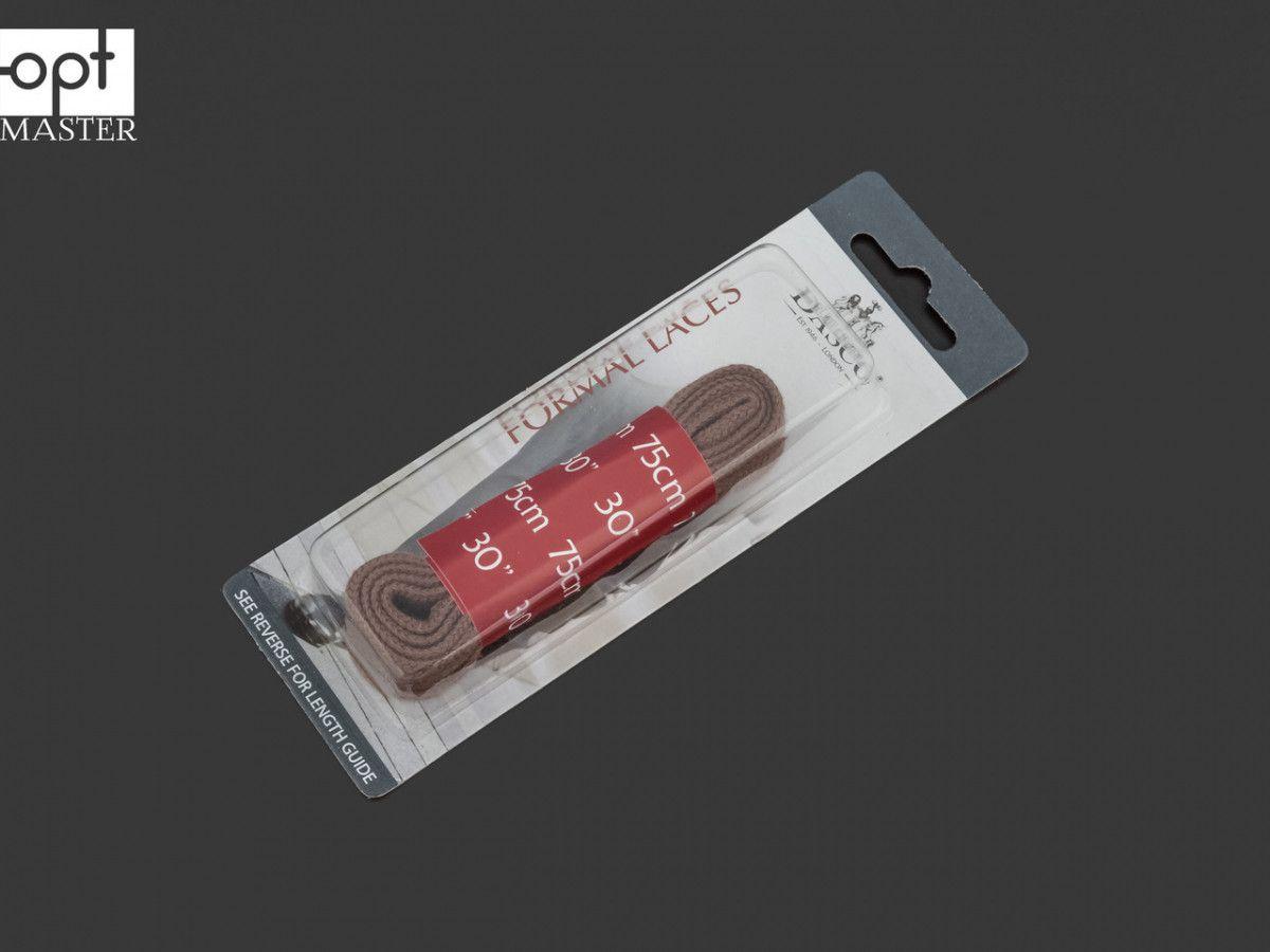 Шнурки плоскі 75 см, DASCO Flat Medium Laces А7240 Сіро-коричневий (112), фото 1