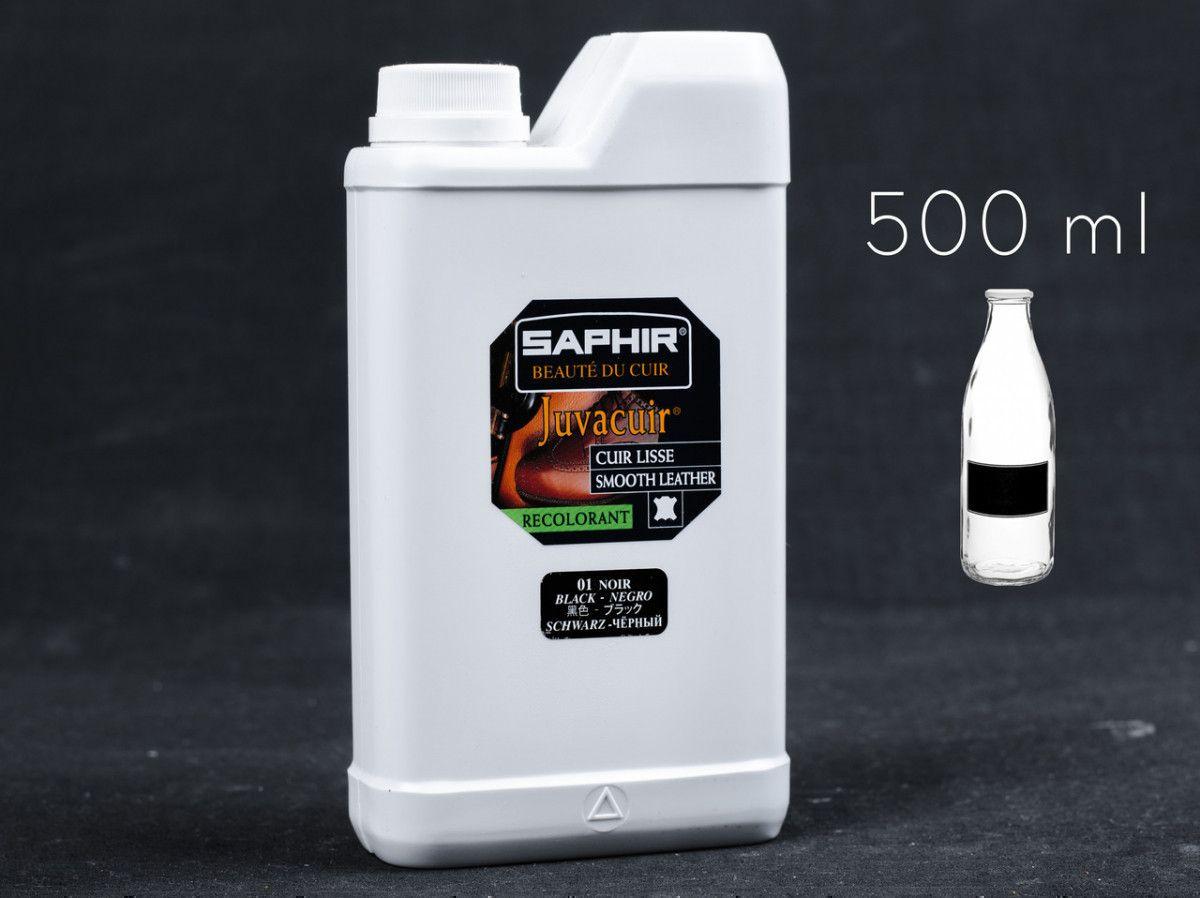 Крем - Фарба Для Гладкої Шкіри Saphir Juvacuir, 500 мл, кол. чорний (01) (0804)