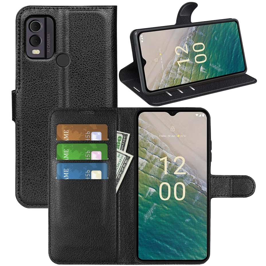 Чохол-книжка Litchie Wallet для Nokia C22 Black