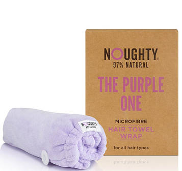 Рушник-тюрбан для швидкого сушіння волосся з мікрофібри Noughty Hair Towel Purple