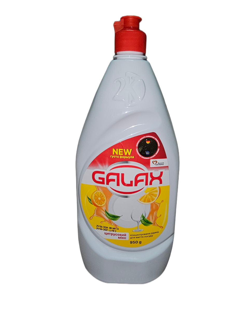 Концентрована рідина для миття посуду Galax цитрусовий мікс 950 мл 4262396143075