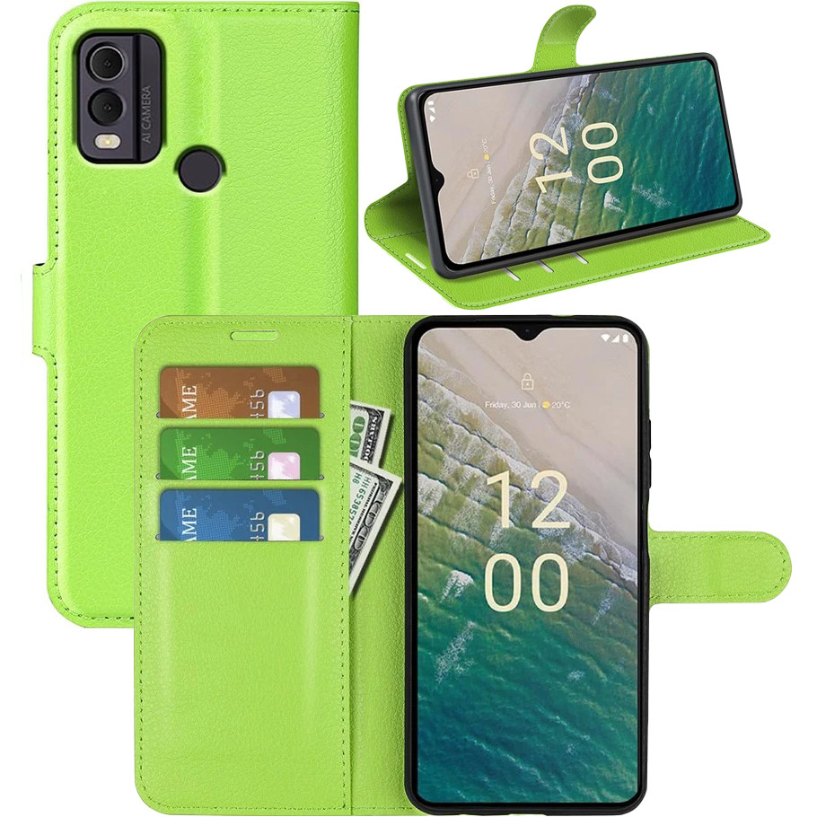 Чохол-книжка Litchie Wallet для Nokia C22 Light Green