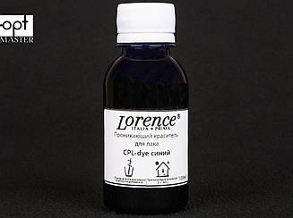 Проникаюча синя фарба для лакової шкіри 100мл - CPL-dye (blue) - Patent leather dye (Lorence)