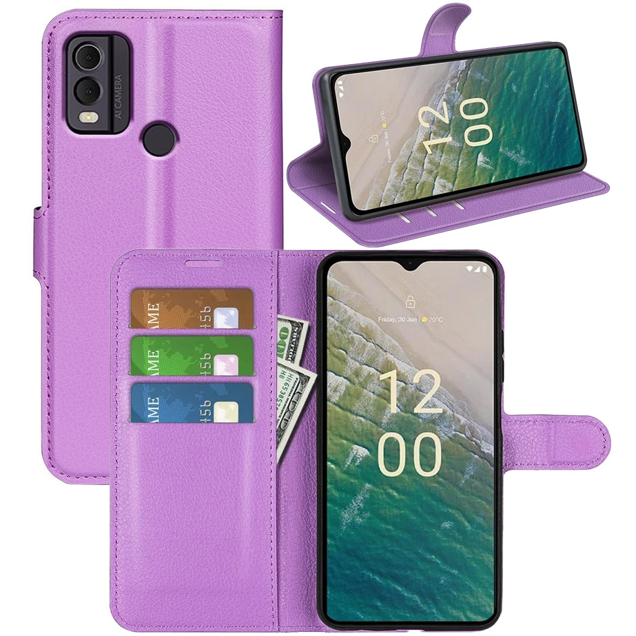 Чохол-книжка Litchie Wallet для Nokia C22 Violet