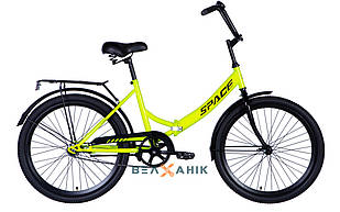 Велосипед 24/quot; SPACE COMET (050) (рама 14/quot;) St з багажником салатний
