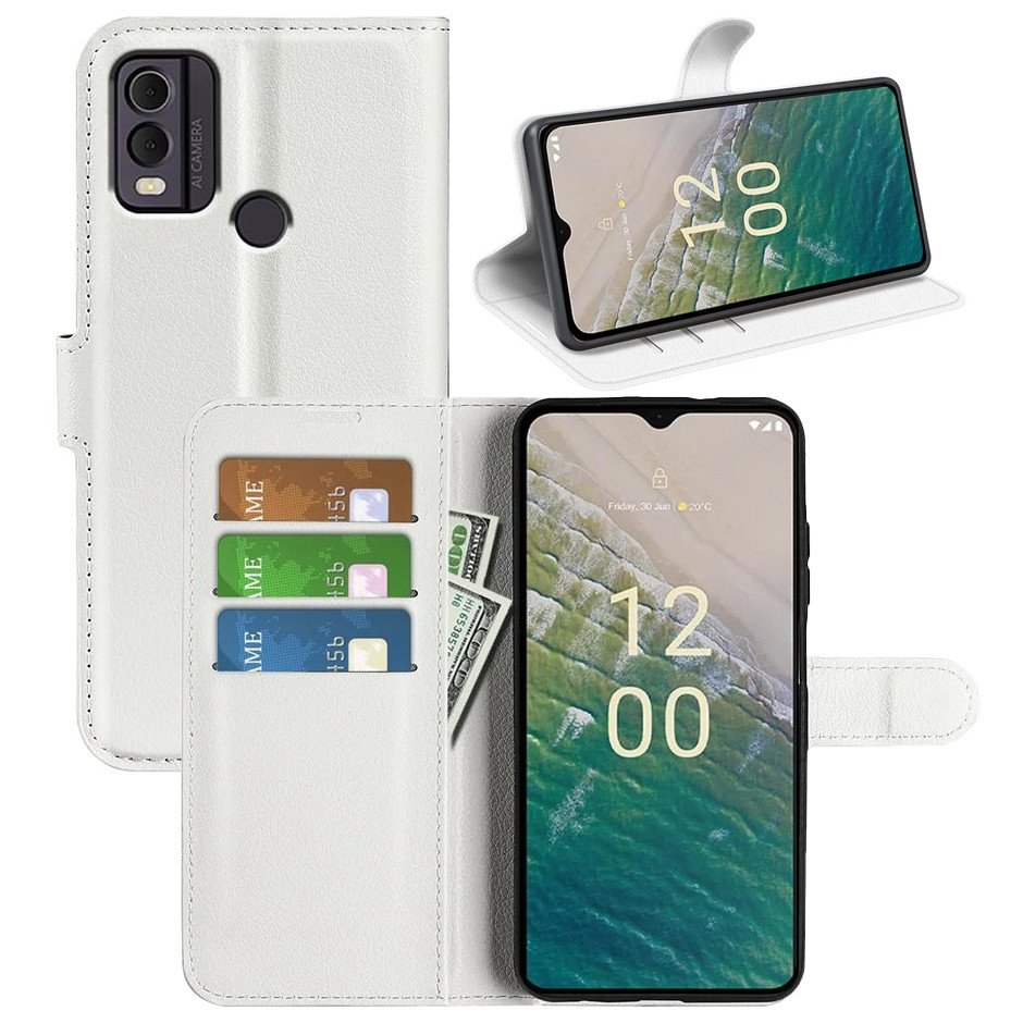 Чохол-книжка Litchie Wallet для Nokia C22 White