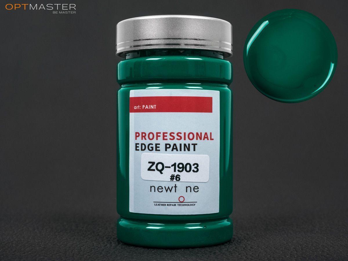 Фарба для урізу (торця) шкіри матова Newtone Edge Paint, кол. темно-зелений №6, 200 г