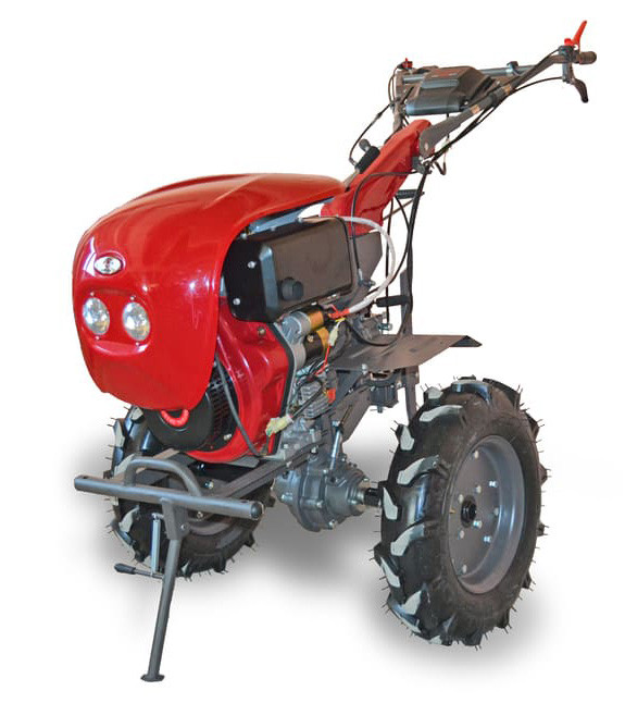 Мотоблок WEIMA DELUXE WM1100BE-6 КМ  DIFFERENTIAL  (дизель 9 к.с.,КПП 4+2 шв.,Diff, капот, фари, колеса 5 -12) + фреза, фото 1