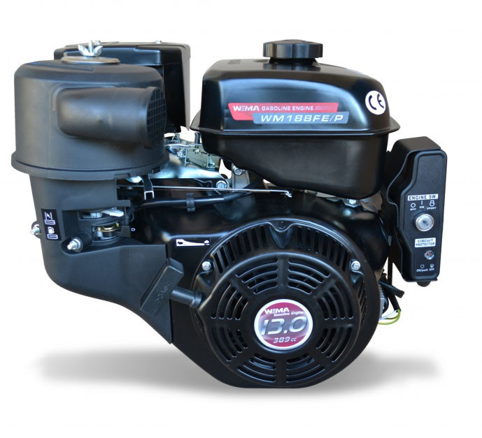 Двигун бензиновий WEIMA WM188FE-Т (13 к.с., шліци Ø25мм, електростартер) (код 20090), фото 1