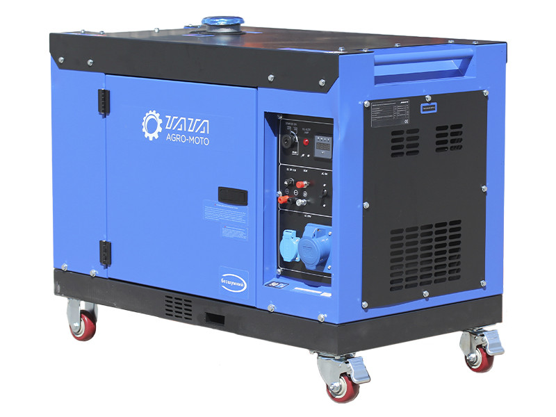 Генератор безшумний дизельний ТАТА JM9000TD 6.0/6.5KW (однофазний, підігрів палива) (код 53179), фото 1