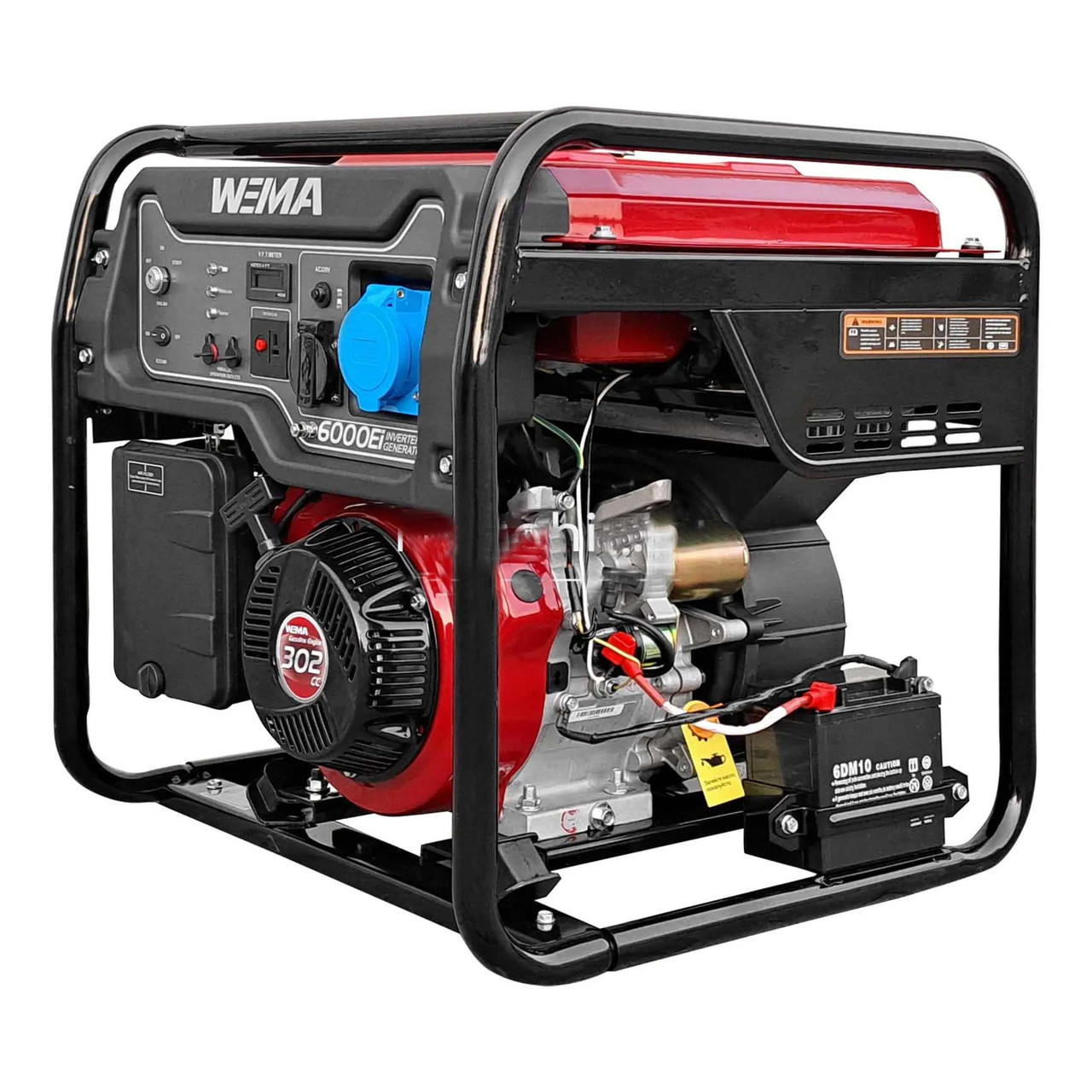 Генератор інверторний бензиновий WEIMA WM6000ЕI (5,8 кВт, електростарт) Безкоштовна доставка, фото 1