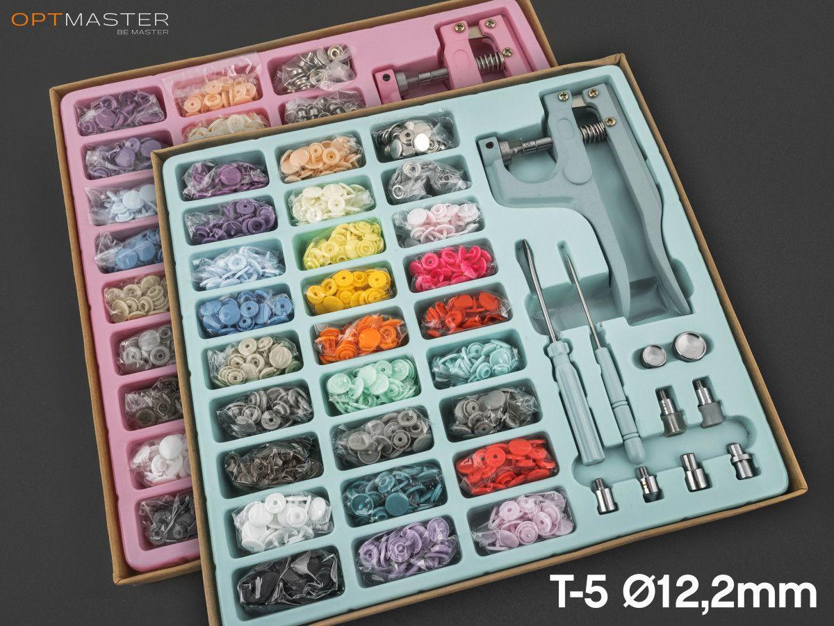 Великий набір для установки пластикових кнопок SS-1222, фото 1