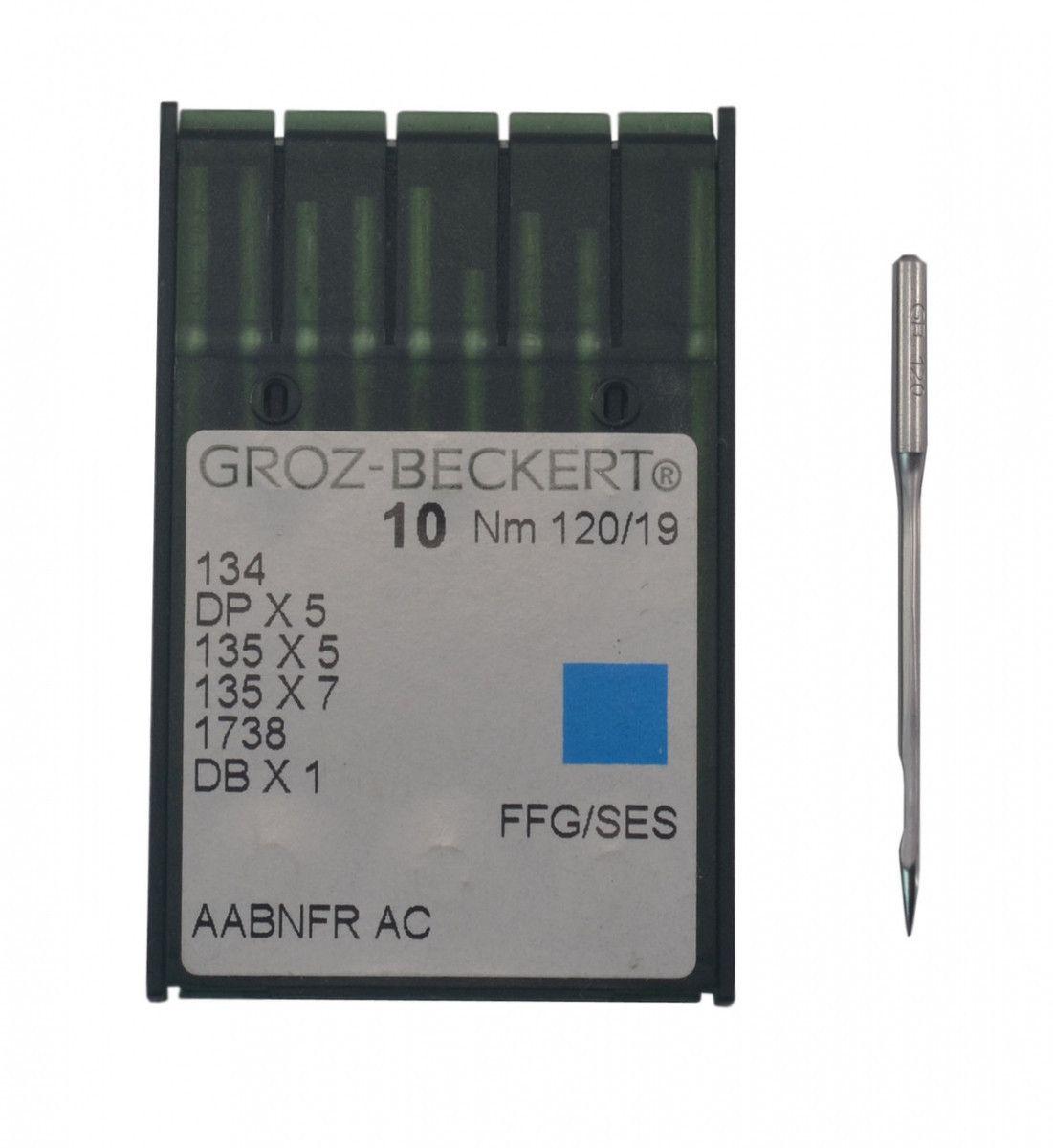 Голка до швейної машинки "Версаль", GROZ-BECKERT,134 DP*5 №120/19 упаковка (10шт)