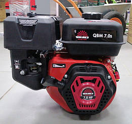 Двигун бензиновий "Vitals Master QBM 7.0 k" (7,0 к.с., ручний стартер, шпонка Ø19мм, L=58,5 мм)