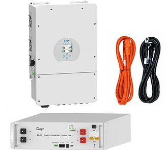 Комплект енергонезалежності Deye SUN-5K-SG03LP1-EU  5 кВт + батарея Deye SE-G5.1 Pro-B 5,12 кВт (з 1 серпня)