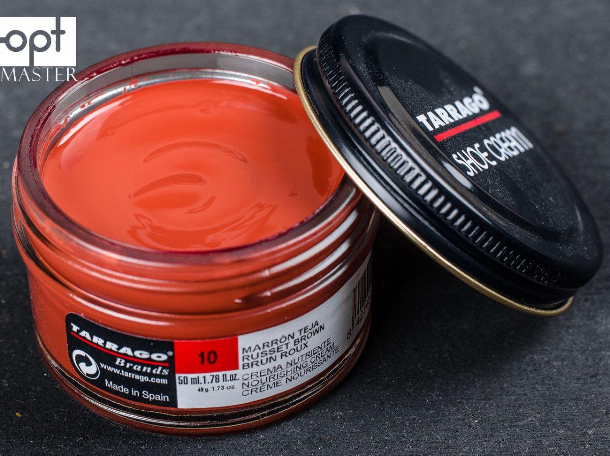 Крем для взуття червоно-коричневий Tarrago Shoe Cream, 50 мл, TCT31 (10)