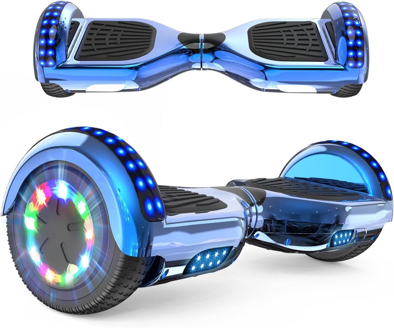 RCB Hoverboards 6.5-дюймовий скейтборд для дітей та підлітків Ховерборди з Bluetooth - світлодіодний світло Segway з потужним мото, фото 1