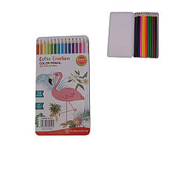 2112 P Олівці 2 різновиди, 12 шт., у металевому фу