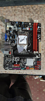 Мат. плата Biostar H61MLV ver:7.0 LGA1155 H61 PCI-E+SVGA+LAN SATA MicroATX 2DDR3 № С231910112, фото 1