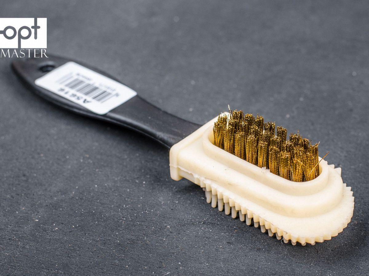 Щітка для замші двостороння DASCO Brass Multi Application Suede Brush