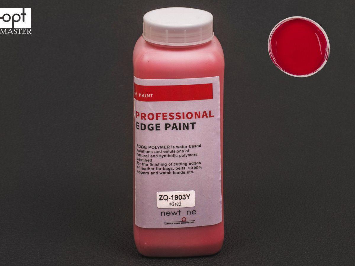 Фарба для урізу (торця) шкіри матова Newtone Edge Paint-OLD, кол. червоний №3 , 1000 г