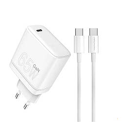 Зарядний пристрій WUW-T69 65W Type-C-Type-C (білий)