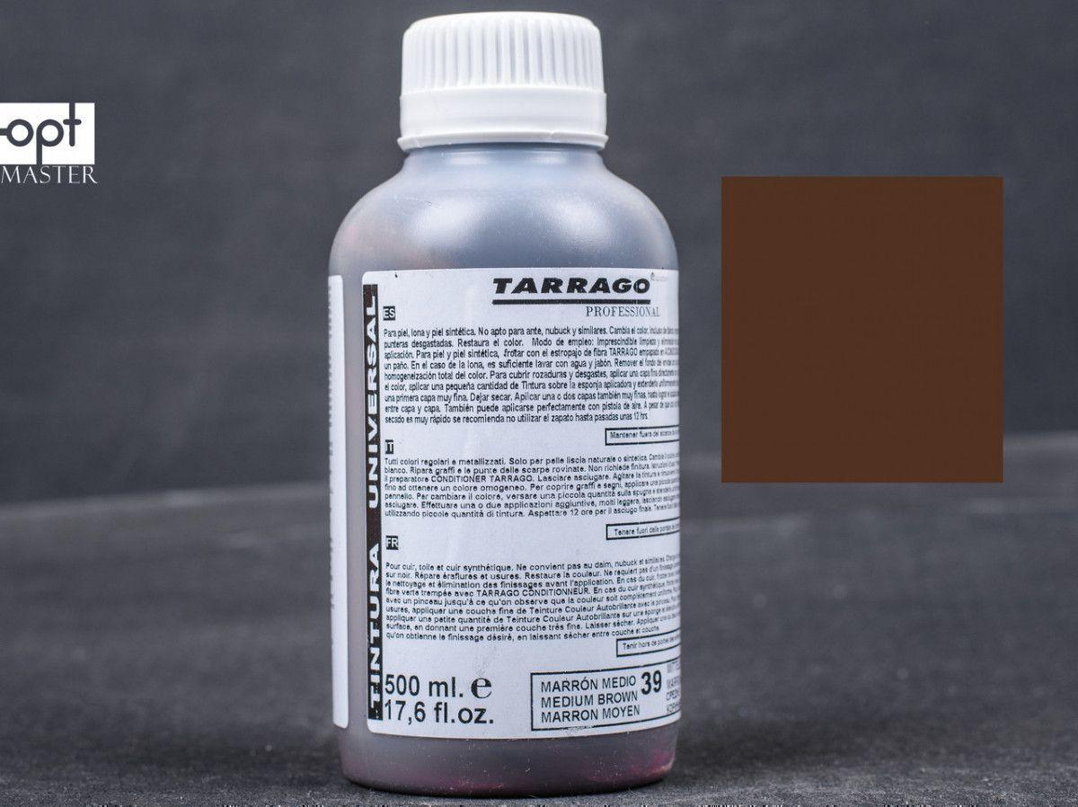 Фарба для гладкої шкіри та текстилю Tarrago Self Color Shine Dye, 500 мл, кол. середньо-коричневий (39)