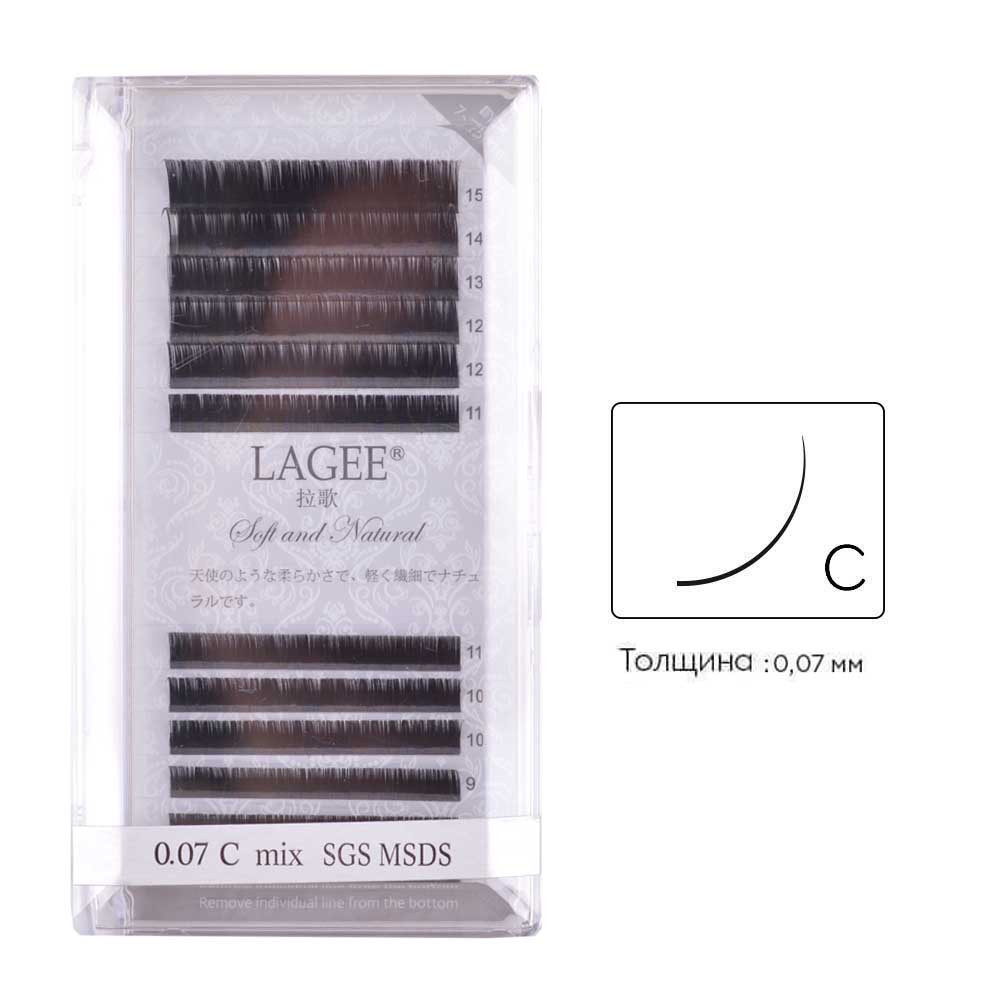 Вії Lagge Mix С, 0.07 Nagaraku