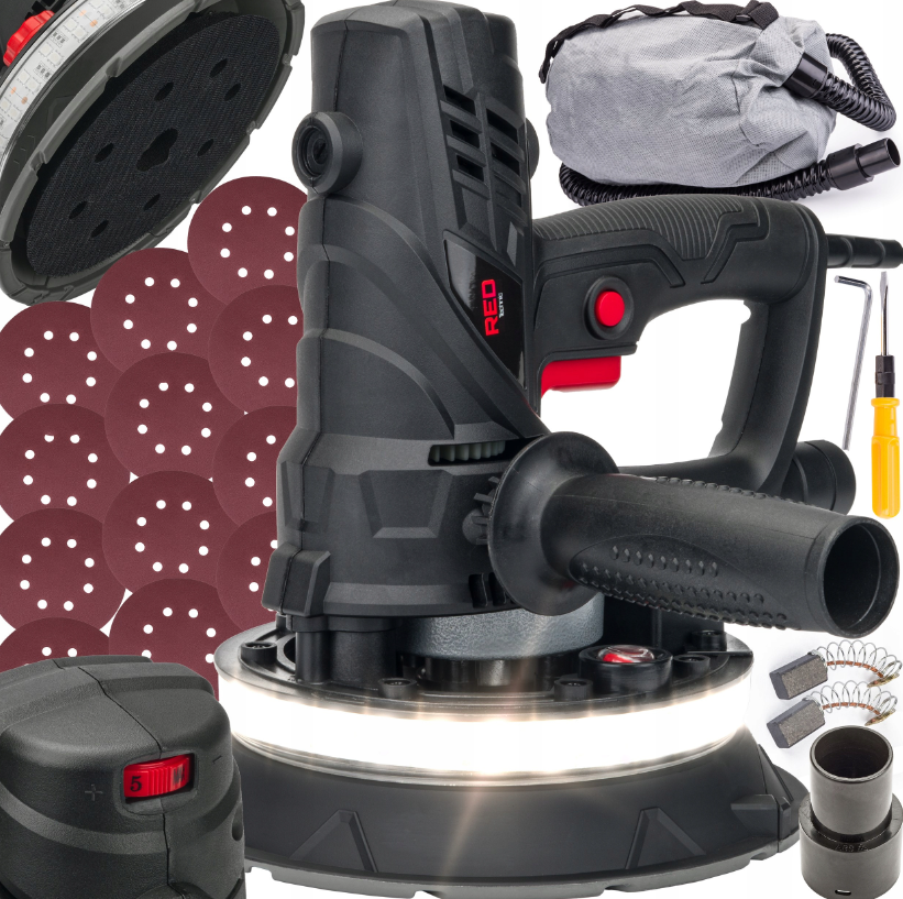 Шліфувальна машина для стін та стелі RED TECHNIC RDTC-1500
