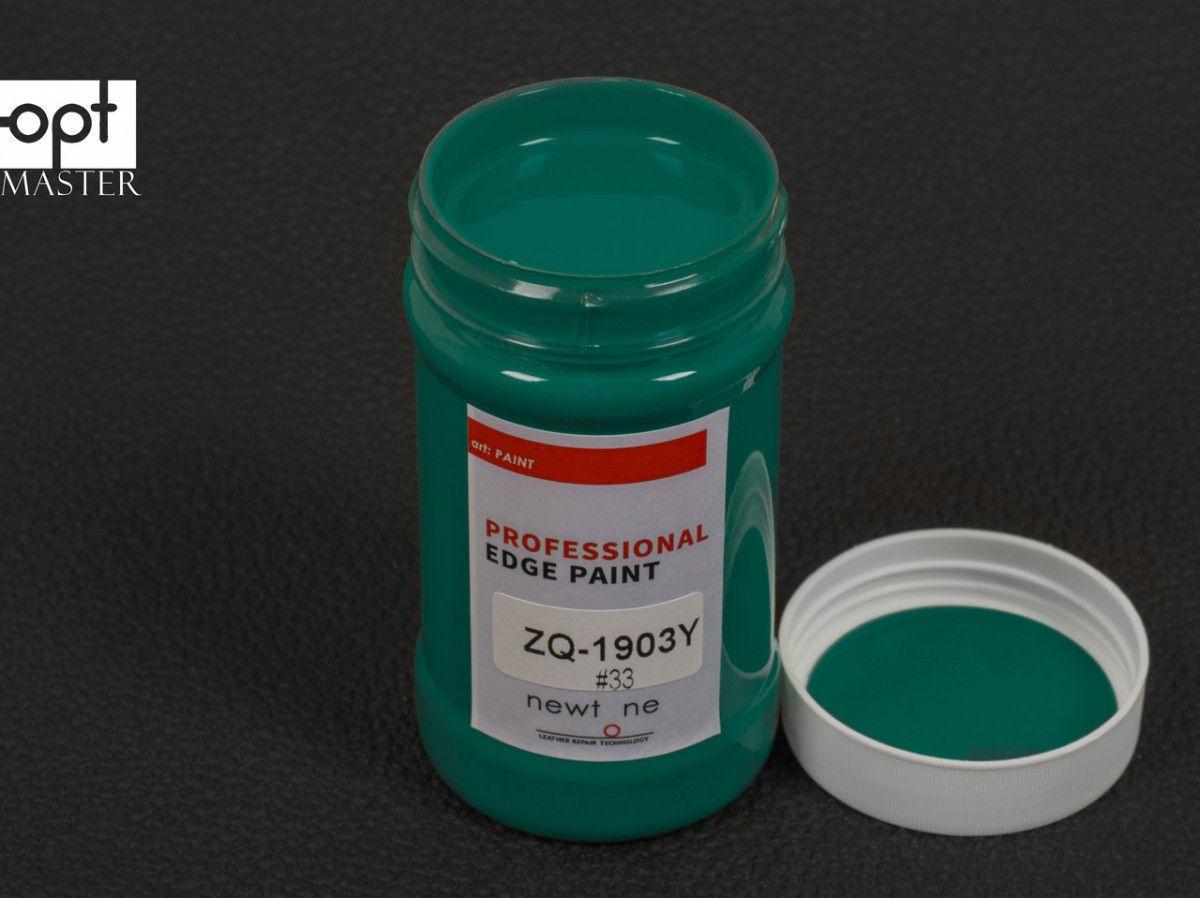 Фарба для урізу (торця) шкіри матова Newtone Edge Paint-OLD, кол. бірюзовий №33, 200 г