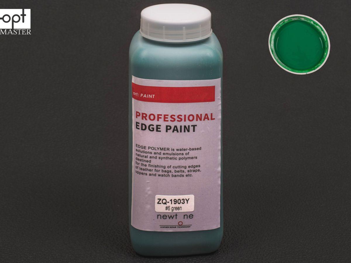 Фарба для урізу (торця) шкіри матова Newtone матовий Edge Paint-OLD, кол. зелений №6 , 1000 г