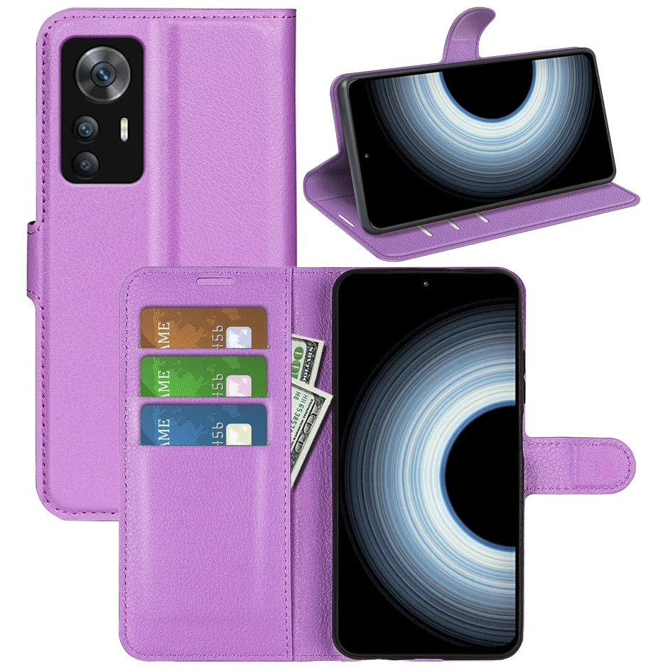 Чохол-книжка Litchie Wallet для Xiaomi 12T / 12T Pro Violet, фото 1