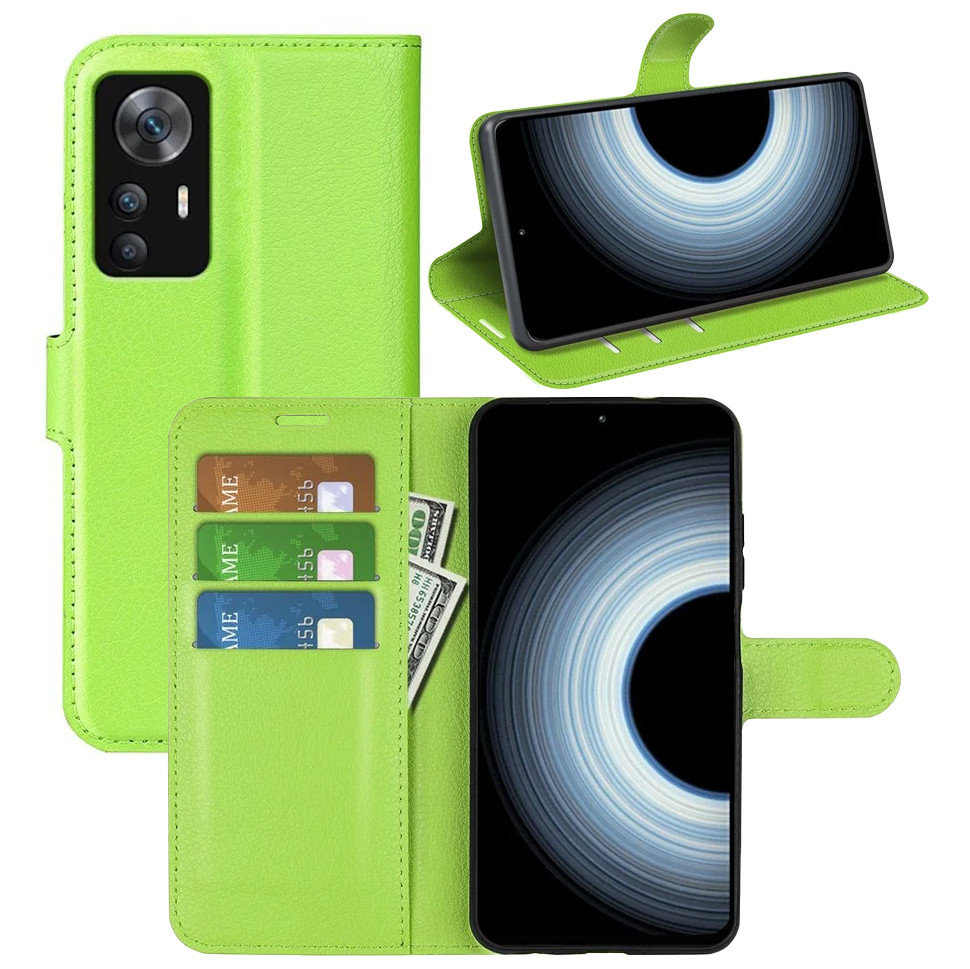 Чохол-книжка Litchie Wallet для Xiaomi 12T / 12T Pro Light Green, фото 1