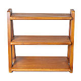 Полиця дерев'яна з натурального дерева ялина 38х44х18 см, універсальна та міцна полиця, фото 5