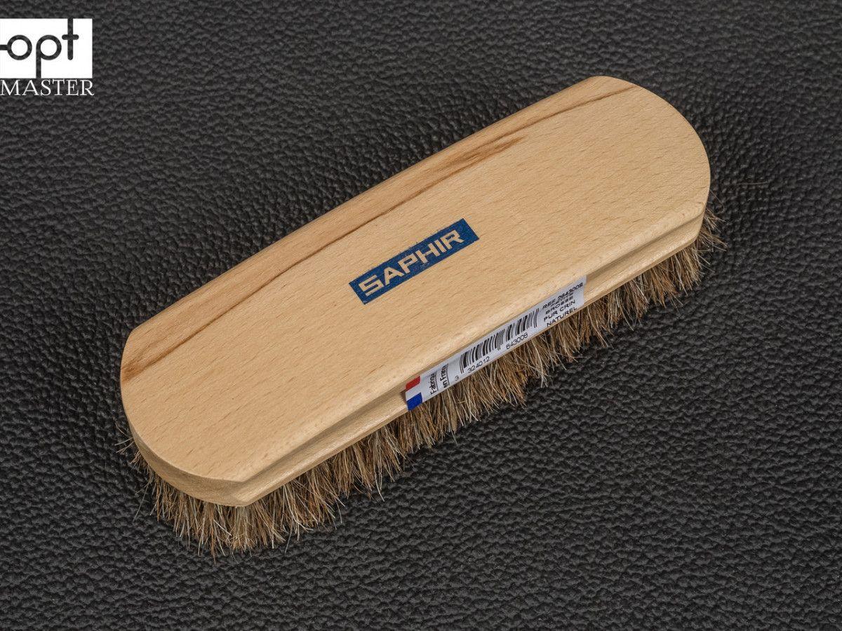 Щітка для Взуття Saphir Natural Horsehair Brush, натуральный конский волос, 18см (2643008)