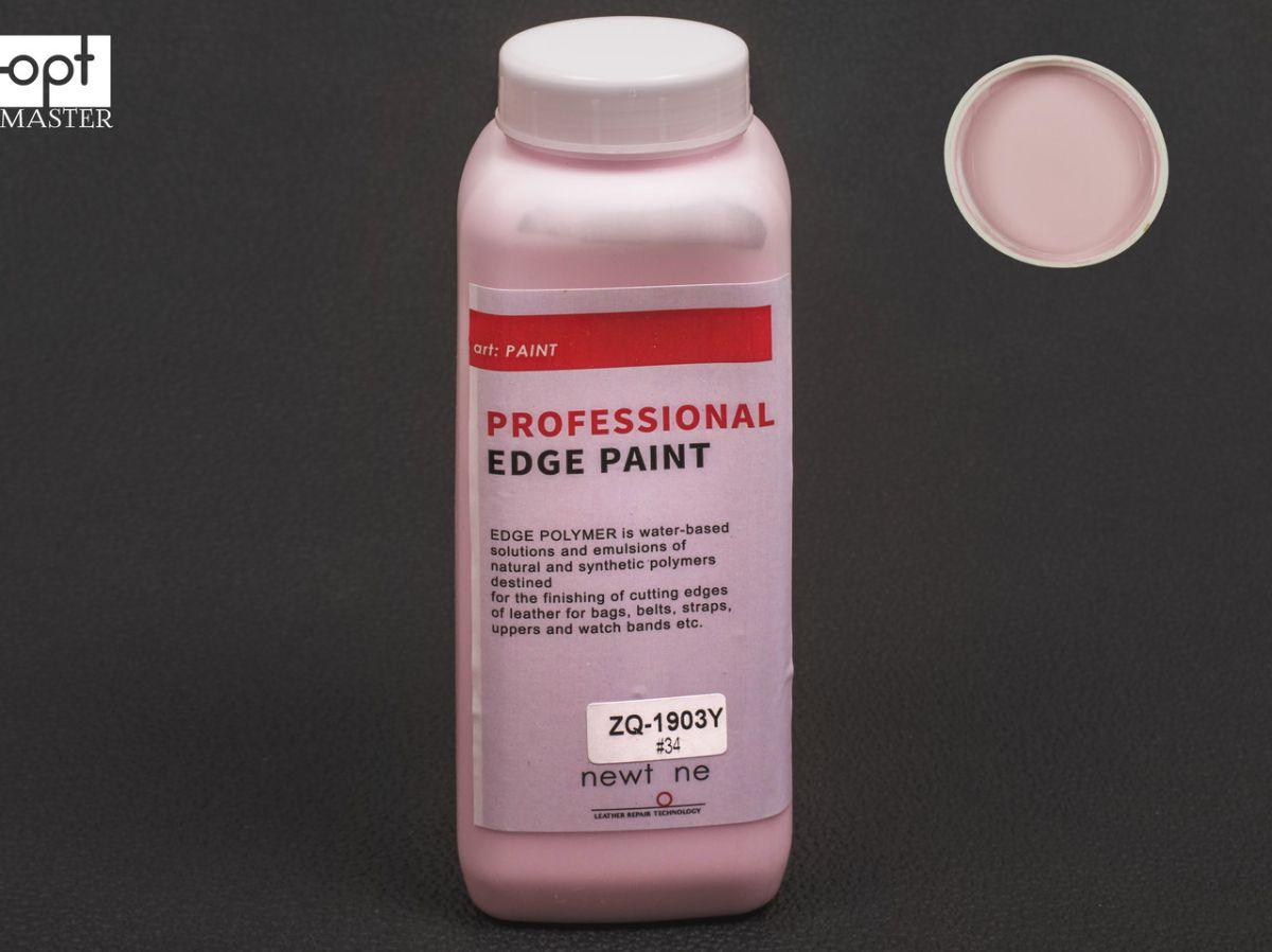Фарба для урізу (торця) шкіри матова Newtone Edge Paint-OLD, кол. світло-рожевий №34 , 1000 г