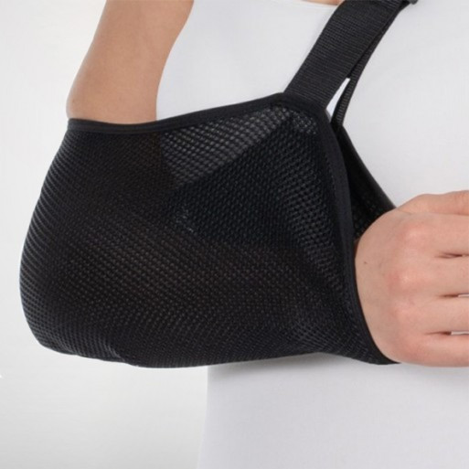 Бандаж косинка для підтримки руки при зламі Orthopoint SL-01F сітчастий, пов'язка для руки на гіпс Розмір L