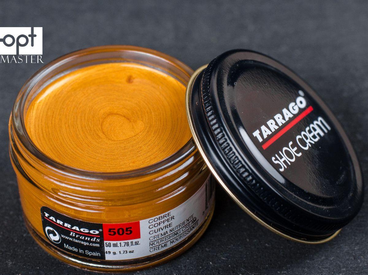 УЦІНКА - Крем мідний металік для взуття з гладкої шкіри Tarrago Shoe Cream, 50 мл, TCT31M (505), фото 1
