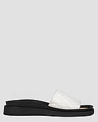Шльопанці жіночі білі натуральна шкіра Україна VM Villomi — розмір 36 (24 см) (модель: VMV2206bKWhite)