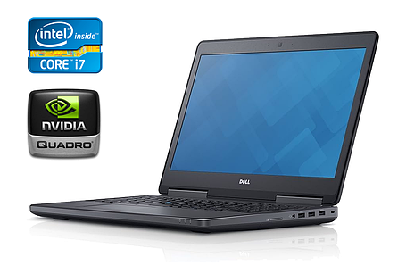 Ноутбук Dell Precision 7510/ 15.6" (1920x1080)/ Core i7-6820HQ/ 16 GB RAM/ 512 GB SSD/ Quadro M1000M 2GB, фото 1