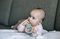 Прорізувач FreeOn силіконовий зайчик, зелений, фото 3