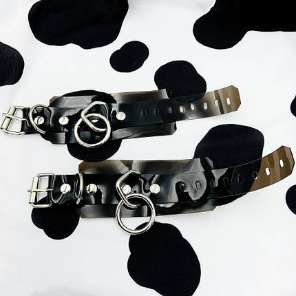 Силіконові манжети DS Fetish Silicone hand cuff Чорні, фото 1