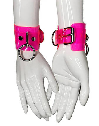 Силіконові манжети DS Fetish Silicone hand cuff Чорні, фото 2