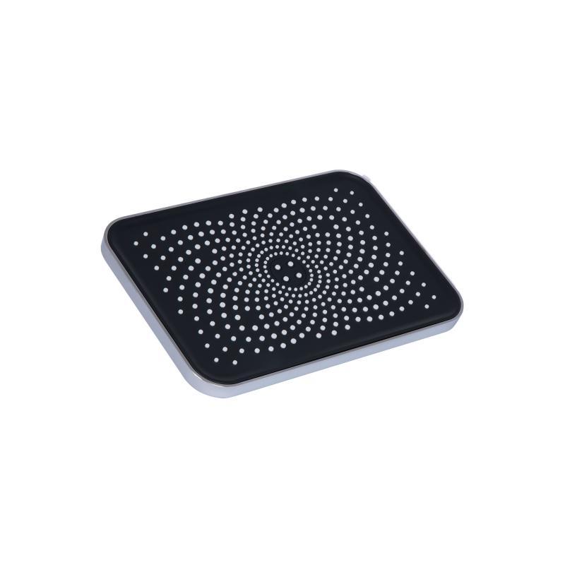 Лійка для верхнього душу Qtap Hlavova 260x180 мм прямокутна QTHLA107CRM45784 Chrome/Black, фото 1