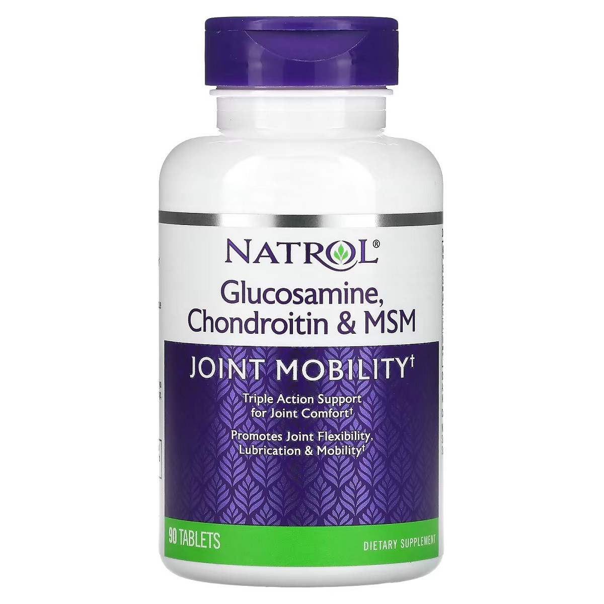 Глюкозамін, Хондроїтин і МСМ, Glucosamine, Chondroitin&MSM, Natrol, 90 таблеток