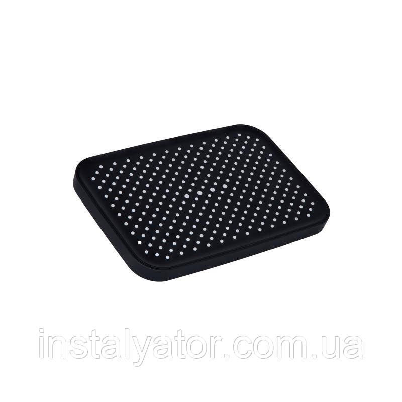 Лійка для верхнього душу Qtap Hlavova 300x200 мм прямокутна QTHLA107BLM45783 Black Matt