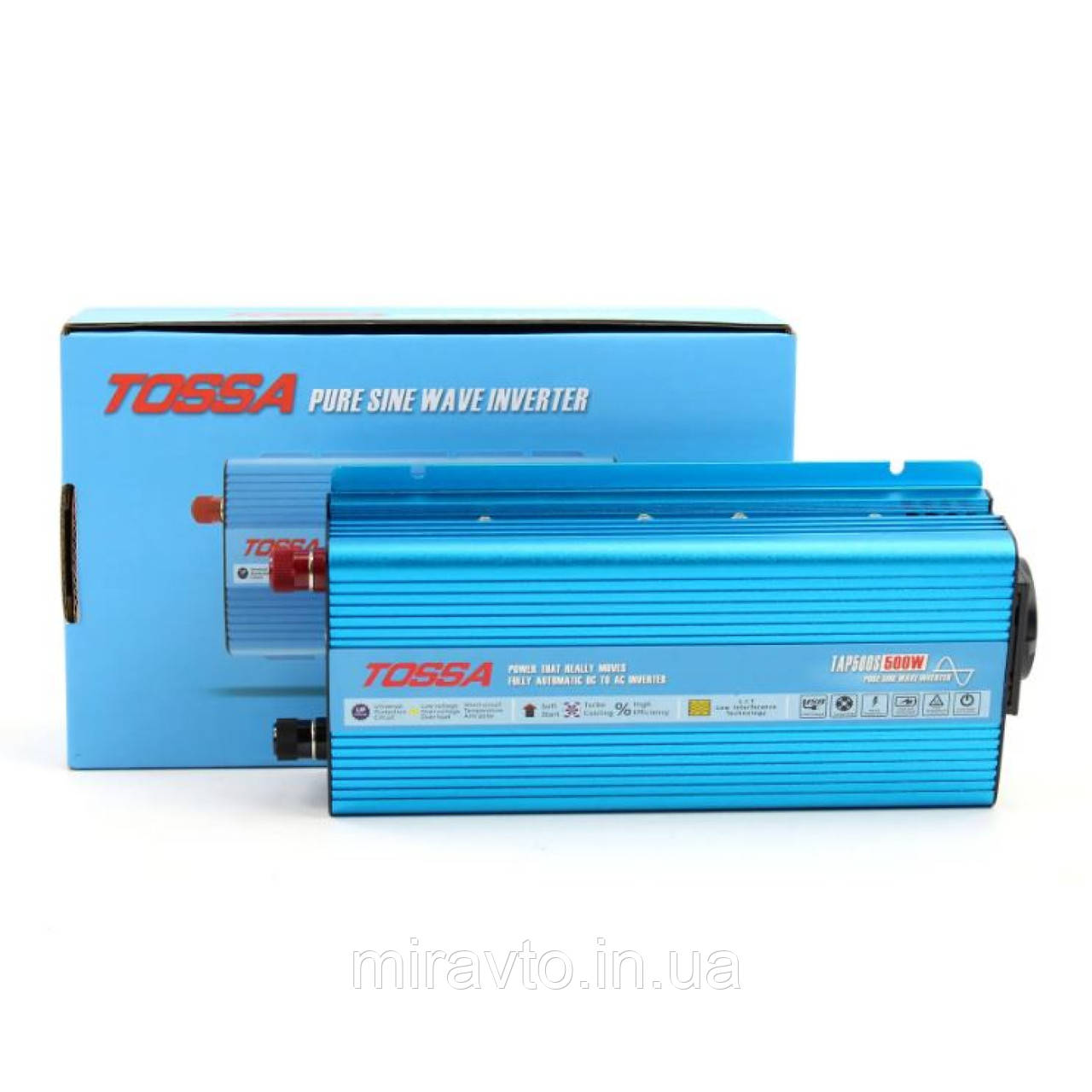 Перетворювач напруги 12V-220 V 500 W Tossa TAP500S чистий синус