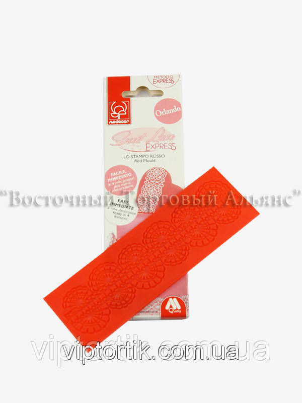 Силіконова форма для айсингу — Sweet Lace Орландо — 152x44 мм, фото 1